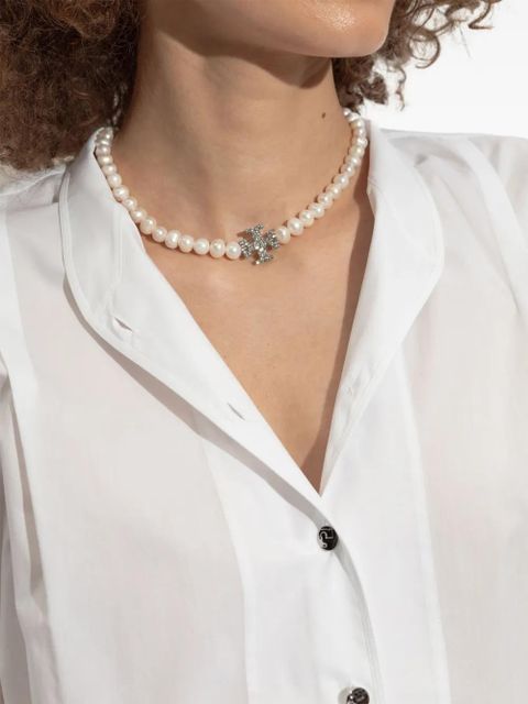 Tory Burch faux-pearl necklace - Neutrals - zdjęcie produktu nr 2