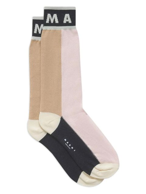 Marni jacquard socks - Pink - zdjęcie produktu nr 1