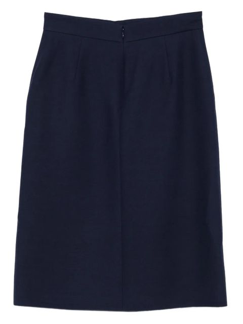 Valentino Garavani belted midi skirt - Blue