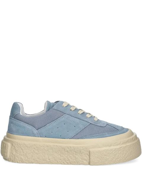MM6 Maison Margiela mesh-panel suede sneakers - Blue - zdjęcie produktu nr 1