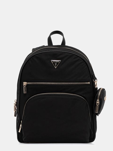 Guess plecak POWER PLAY damski kolor czarny duży gładki HWYG71 24350 - zdjęcie produktu nr 1