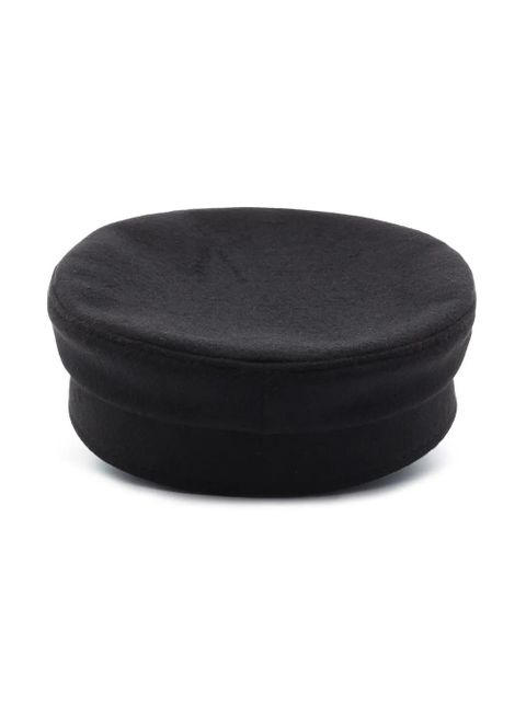 Ruslan Baginskiy embroidered monogram baker boy hat - Black