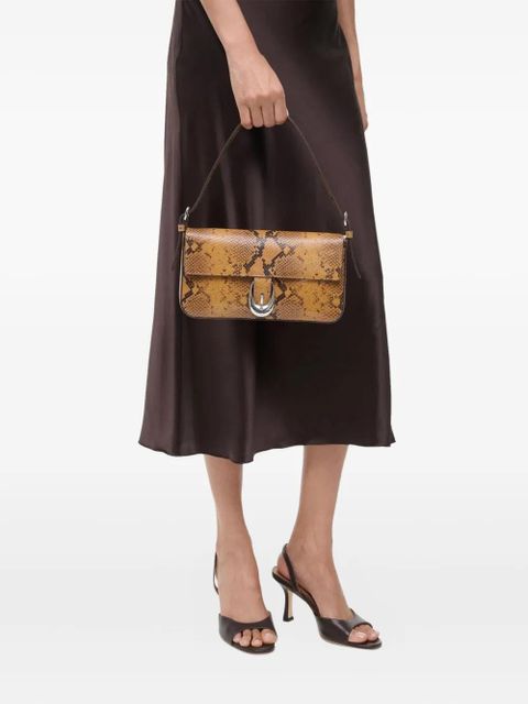STAUD HARLOW snake-print shoulder bag - Orange - zdjęcie produktu nr 2