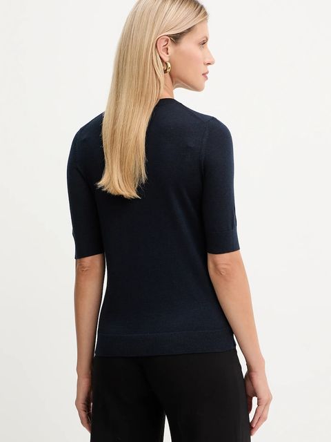 BOSS t-shirt wełniany kolor granatowy 50544996