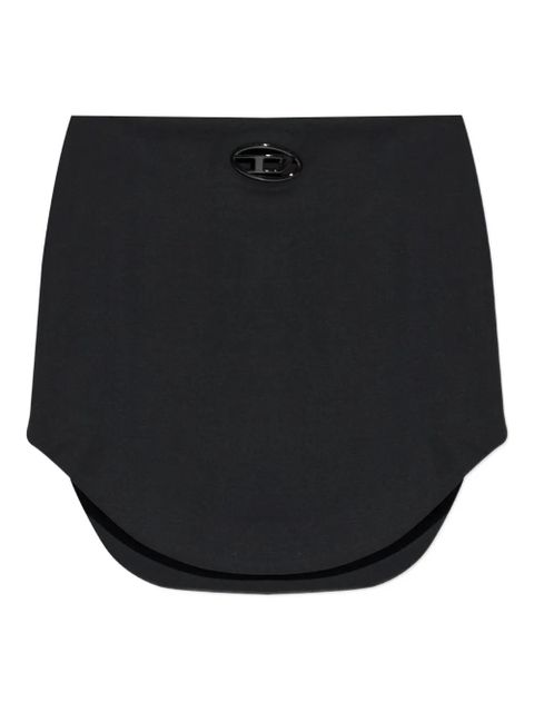 Diesel logo-appliqué skirt - Black - zdjęcie produktu nr 1