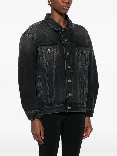 Saint Laurent oversized denim jacket - Black