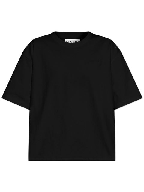 GANNI tie-fastening T-shirt - Black - zdjęcie produktu nr 2