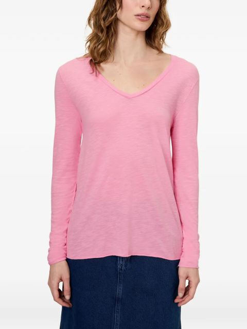 American Vintage Jacksonville V-neck T-shirt - Pink - zdjęcie produktu nr 2