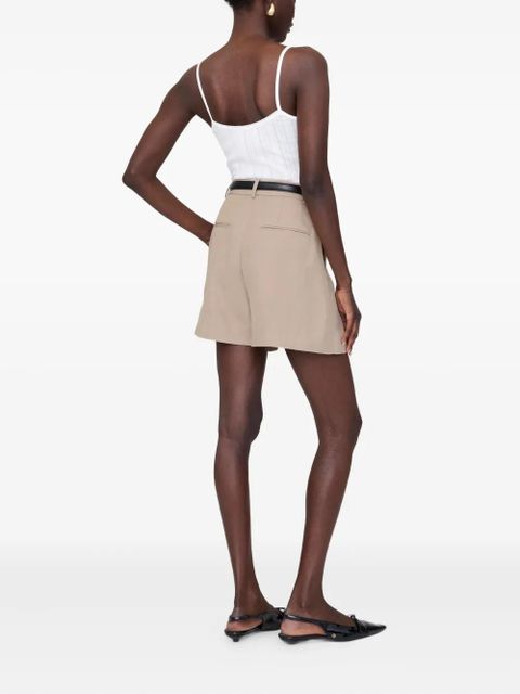 ANINE BING Carrie tailored shorts - Neutrals