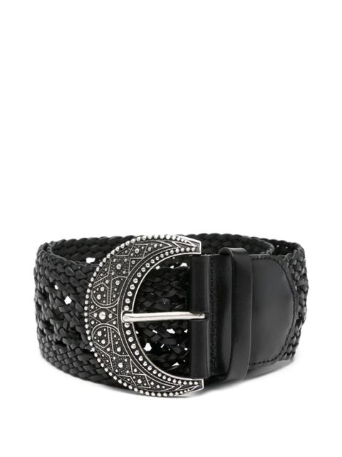 Ba&Sh woven embellished buckle belt - Black - zdjęcie produktu nr 1