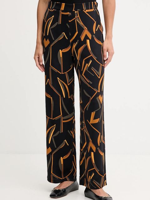 Joseph Ribkoff spodnie damskie kolor czarny szerokie high waist 253239 - zdjęcie produktu nr 1