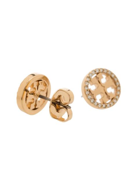 Tory Burch Miller pavé stud earrings - Gold