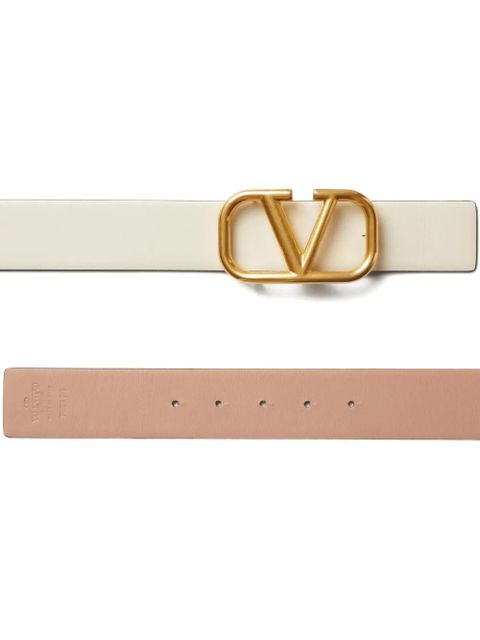 Valentino Garavani 40mm VLogo Signature reversible belt - Neutrals