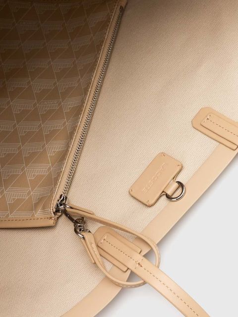 Lacoste torebka kolor beżowy