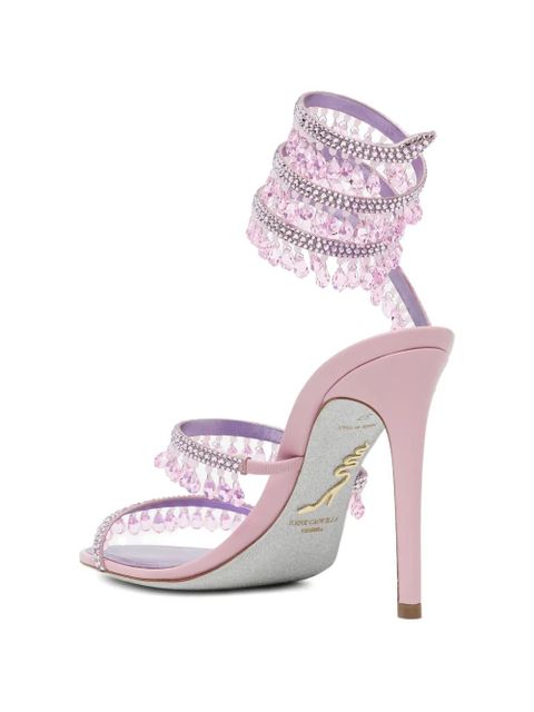 René Caovilla 105mm Chandelier sandals - Pink