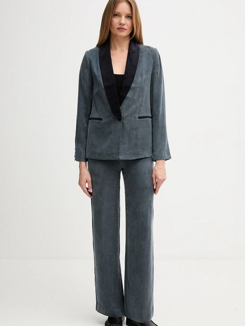 Hoss Intropia marynarka kolor granatowy jednorzędowa gładka 5472061