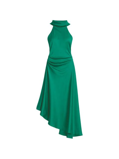 Simkhai Monica asymmetric satin dress - Green - zdjęcie produktu nr 1