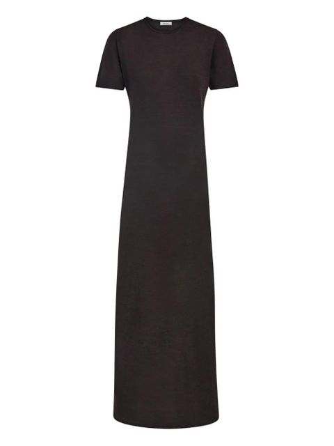 Ferragamo rolled-neckline maxi dress - Brown - zdjęcie produktu nr 1