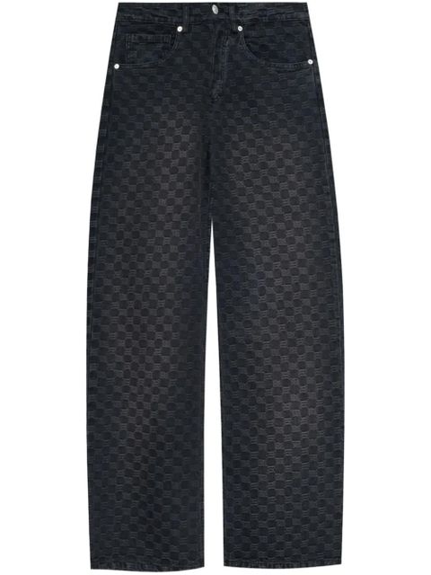 MISBHV jacquard monogram jeans - Black - zdjęcie produktu nr 1