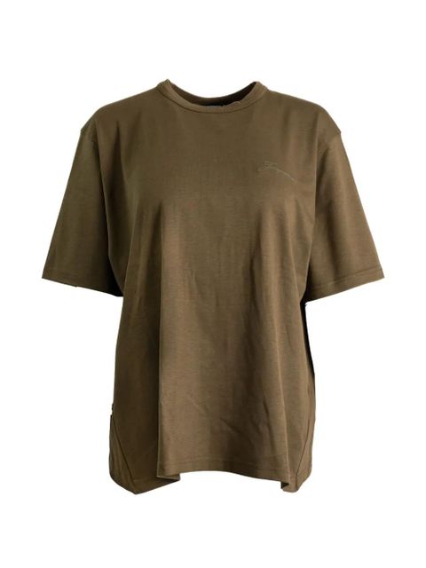Jacquemus draped-effect short-sleeve T-shirt - Green - zdjęcie produktu nr 1