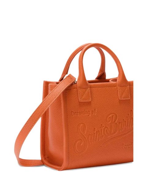 MC2 Saint Barth mini embossed-logo tote bag - Orange