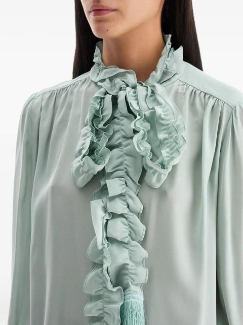 Valentino Garavani crepe de chine shirt - Green