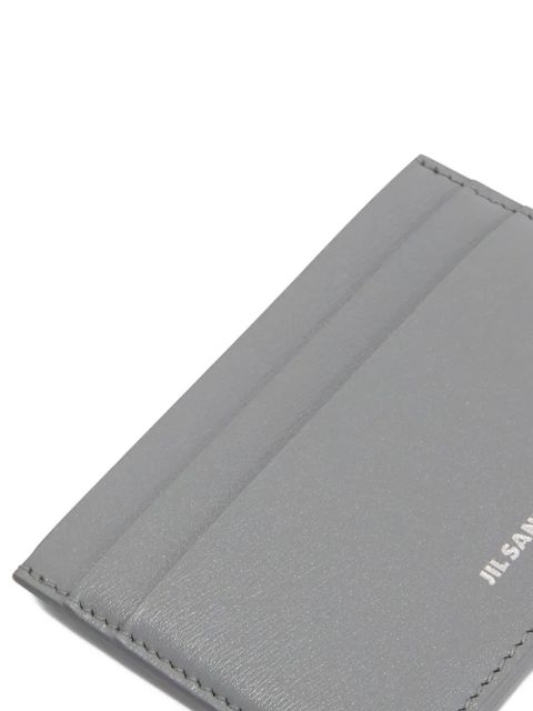 Jil Sander leather card holder - Grey
