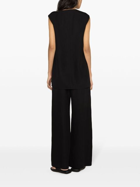 TOTEME Fluid drawstring trousers - Black