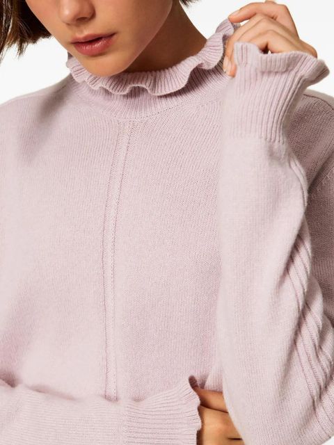 TWINSET ruffled high-neck sweater - Pink