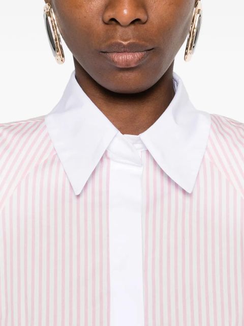 Rowen Rose striped shirt mini dress - Pink