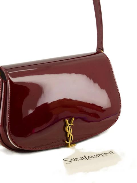 Saint Laurent Voltaire logo-plaque shoulder bag - Red
