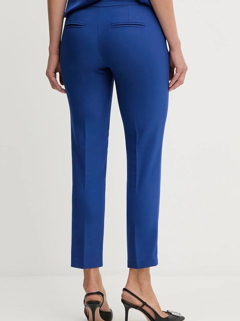 Morgan spodnie PROSY.F damskie kolor niebieski fason cygaretki medium waist PROSY.F