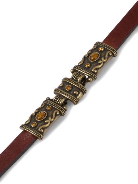 Ba&Sh Bara embellished belt - Brown