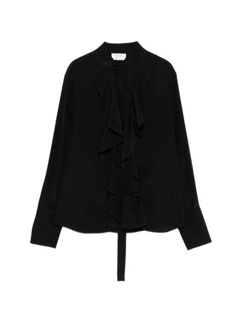 Alexander McQueen ruffled-detail blouse - Black - zdjęcie produktu nr 1