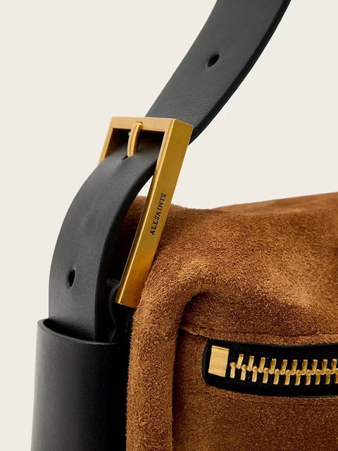 AllSaints torebka zamszowa