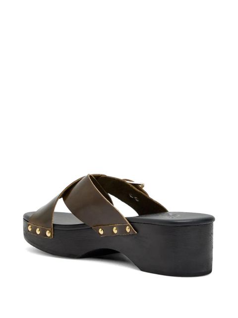 Ancient Greek Sandals crossover-strap studded sandals - Brown - zdjęcie produktu nr 2