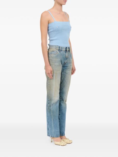 MM6 Maison Margiela straight-leg five-pocket jeans - Blue