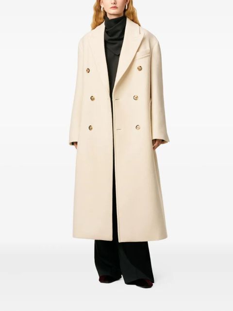 AMI Paris double-breasted wool coat - Neutrals