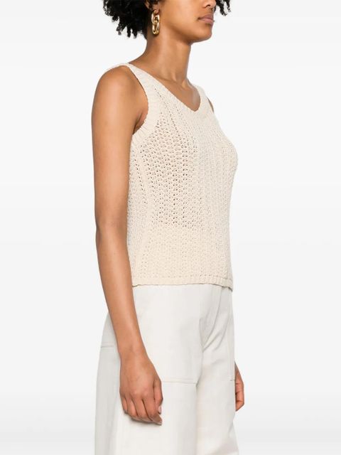 Max Mara knitted tank top - Neutrals