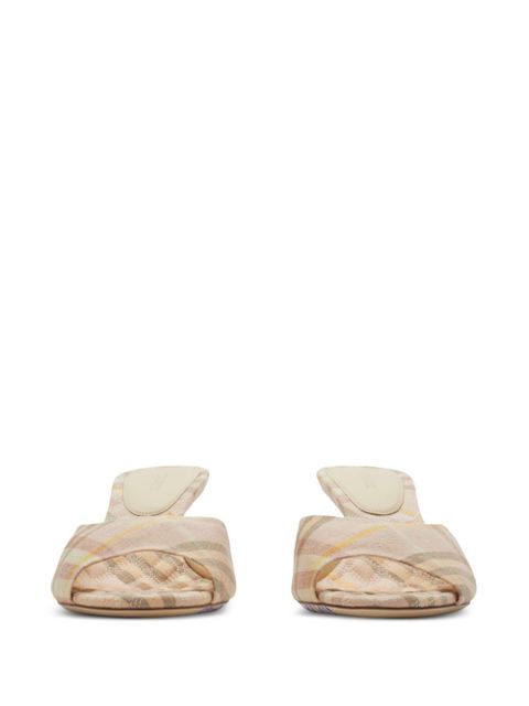 Burberry 65mm Mews sandals - TEACUP