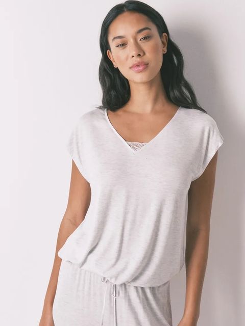 women'secret piżama damska kolor szary 3592424