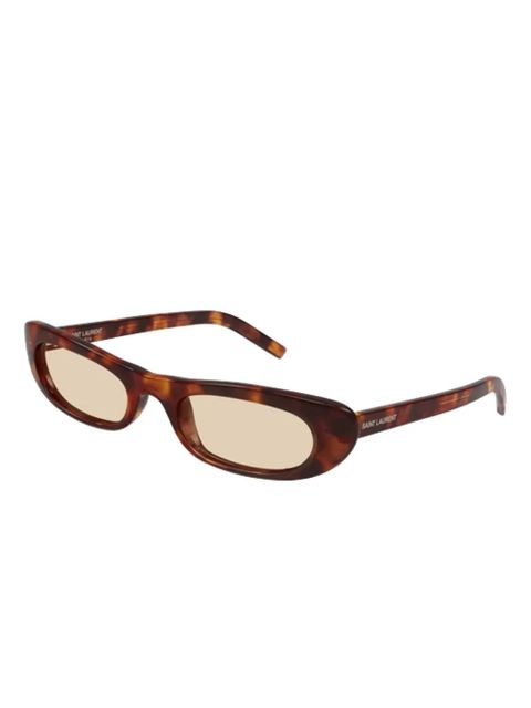 Saint Laurent Eyewear cat eye-frame sunglasses - Brown - zdjęcie produktu nr 2