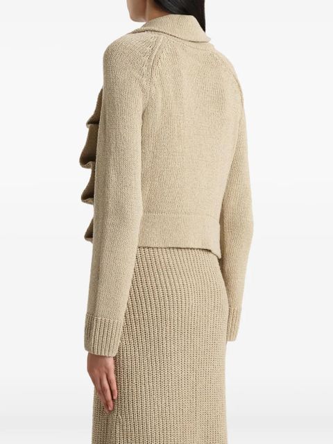 KHAITE front buttton cardigan - Neutrals