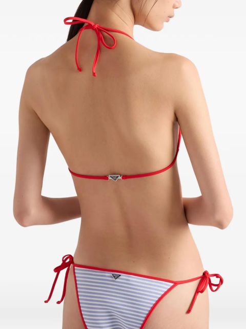 Prada interlock jersey bikini bottoms - Blue