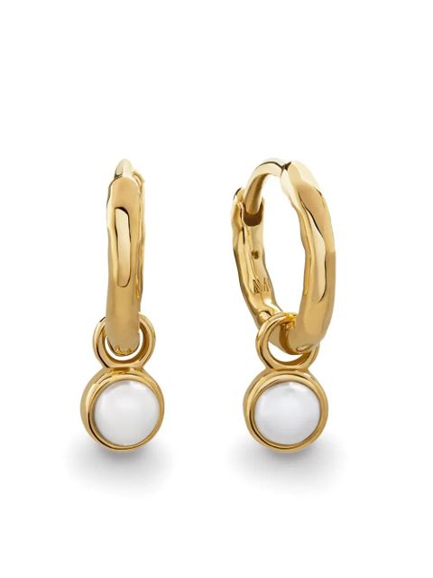 Monica Vinader mini Siren hoops - Gold - zdjęcie produktu nr 2