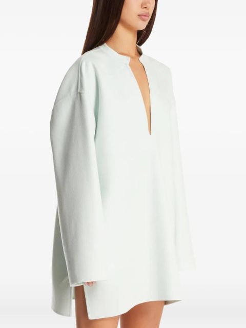 Jil Sander V-neck wide-sleeve top - Neutrals