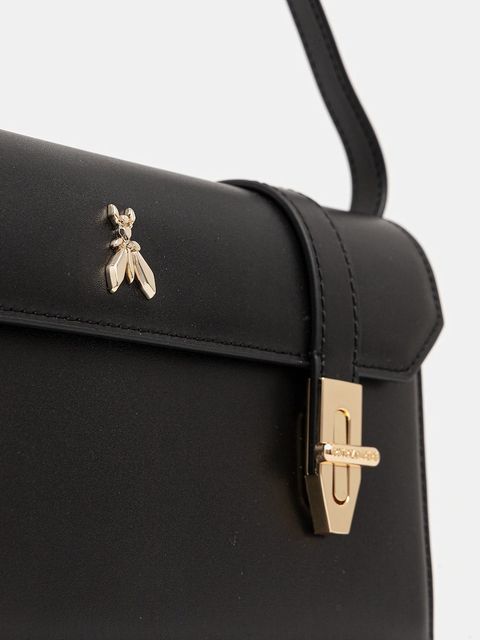 Patrizia Pepe torebka skórzana kolor czarny 8B0327 L061