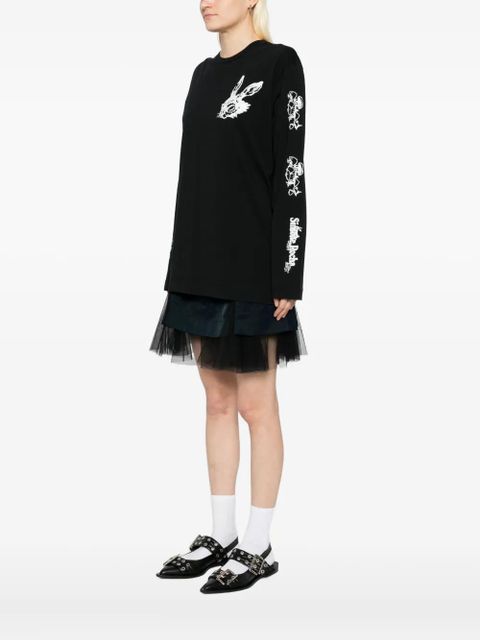 Simone Rocha Tortoise-and-Hare T-shirt - Black