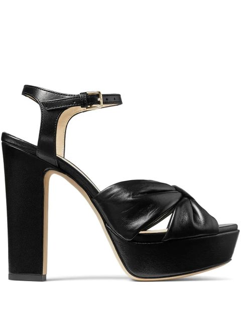 Jimmy Choo Heloise 120mm leather sandals - Black - zdjęcie produktu nr 1