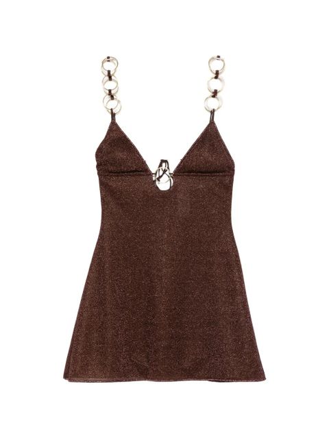 Oséree Lumière ring-detail mini dress - Brown - zdjęcie produktu nr 1